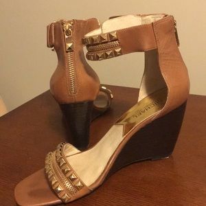 Michael Kors ankle strap wedges